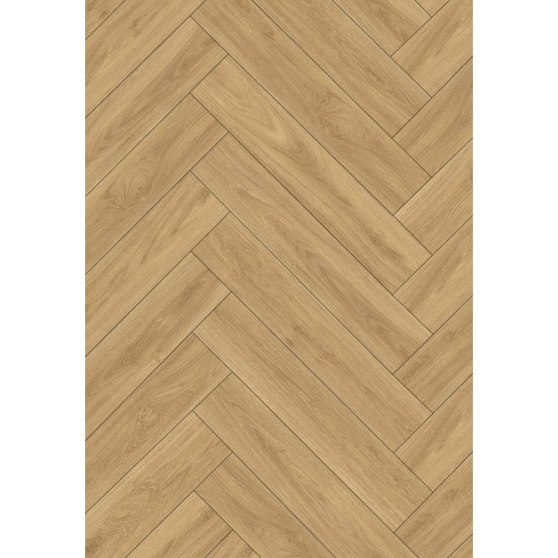 Mexen Cape Coral  panneaux vinyles motif chevron 635 x 127 mm SPC 6,5 mm sous-couche 1,5 mm, 4 V-Joint, Chêne