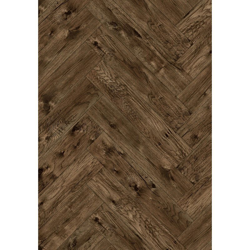 Mexen Bryce Canyon Orange Beach vinyl panels herringbone 635 x 127 mm SPC 6.5 mm underlay 1.5 mm, 4 V-Groove, Walnut -