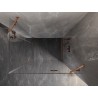 Mexen Lunar Duo dušinurk, parem hingedega 115 x 110 cm, läbipaistev, harjatud vask - 834-115P-110L-65-00
