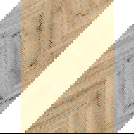 Mexen Buffalo panneaux vinyles chevrons 635 x 127 mm SPC 6,5 mm sous-couche 1,5 mm, 4 V-Fuga, Chêne - F1190-0635-127-505-4V1-01