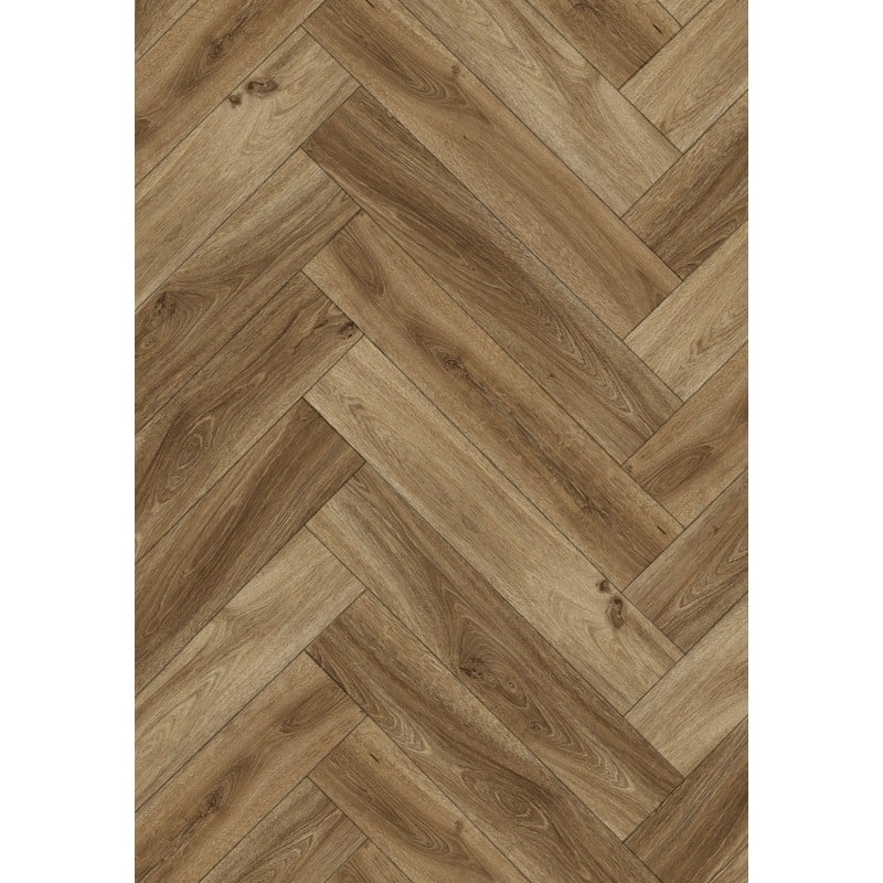 Mexen Amsterdam panele winylowe jodełka 635 x 127 mm SPC 6,5 mm podkład 1,5 mm, 4 V-Fuga, Dąb - F1191-0635-127-505-4V1-01