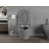 Mexen Rico Rimless WC-skål med sakta stängande slim sits, duroplast, mörkgrå matt - 30724071
