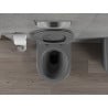 Mexen Rico Rimless WC Bowl with Slim Soft-Close Seat, Duroplast, Dark Gray Matte - 30724071