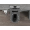 Mexen Rico Rimless wc-commode met langzaam sluitende slanke zitting, duroplast, donkergrijs mat - 30724071