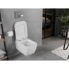 Mexen Elis cuvette wc sans rebord avec abattant à descente amortie slim, duroplast, blanc brillant - 30910700