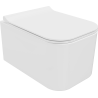 Mexen Elis wc-kom met Rimless-systeem en slanke, langzaam sluitende duroplast-bril, glanzend wit - 30910700
