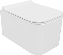 Mexen Elis Rimless WC Bowl with Soft-Close Slim Seat, Duroplast, Glossy White - 30910700