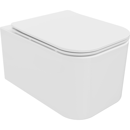 Mexen Elis cuvette wc Rimless avec abattant slim à descente progressive, duroplast, blanc brillant - 30910600