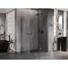 Mexen Lunar Duo dušinurk hingega uks, parem, 115 x 70 cm, läbipaistev, püssihall harjatud - 834-115P-070L-66-00