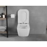 Mexen Elis Rimless WC Bowl with Slim Soft-close Seat, Duroplast, Glossy White - 30910600