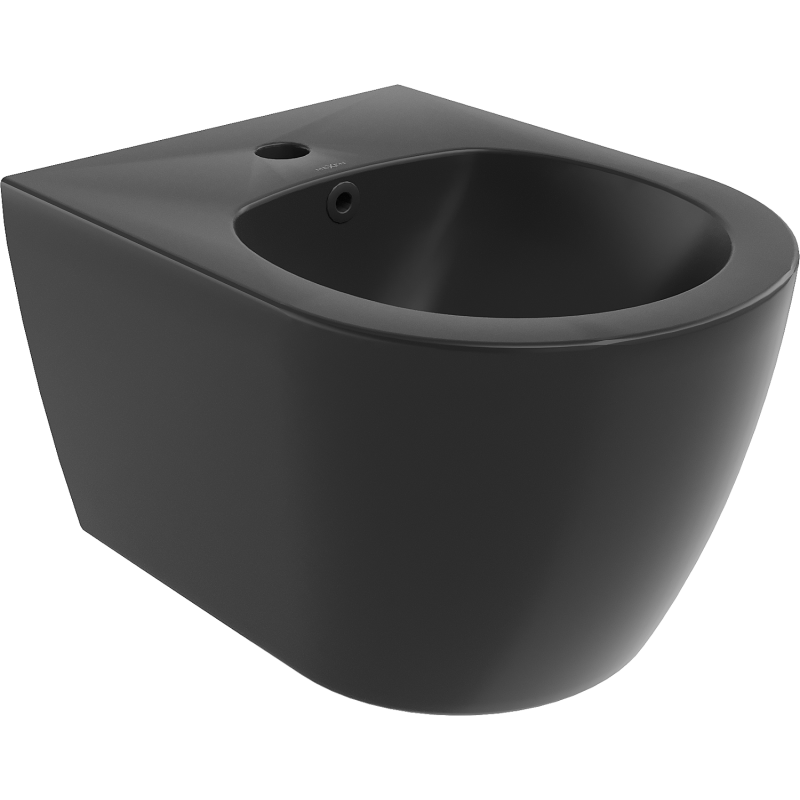 Mexen Carmen wandhaangend Bidet, schwaarz mat - 35884985