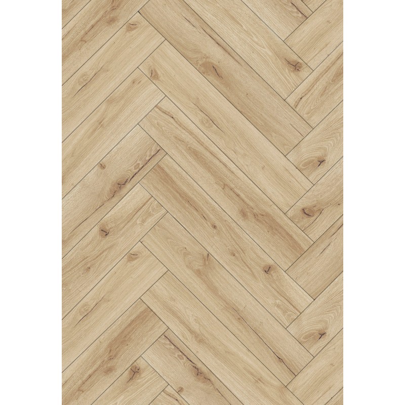 Mexen Sun Valley panele winylowe jodełka 635 x 127 mm SPC 6,5 mm podkład 1,5 mm, 4 V-Fuga, Dąb - F1189-0635-127-505-4V1-01