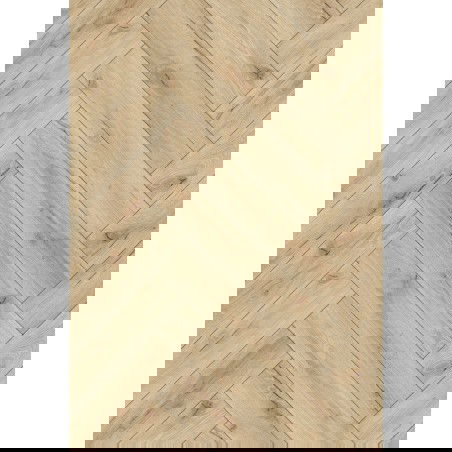 Mexen Sun Valley panneaux en vinyle motif chevrons 635 x 127 mm SPC 6,5 mm sous-couche 1,5 mm, 4 V-Joint, Chêne