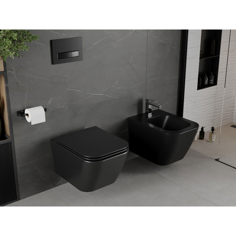 Mexen Madox Bidet hängend, Schwarz Matt - 35155170
