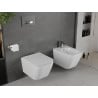 Mexen Madox rimless WC-pott aeglaselt sulguva õhukese duroplastist kattega, läikiv valge - 30154000