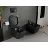 Mexen Madox Rimless WC bowl with soft-closing slim seat, duroplast, matte black - 30154070