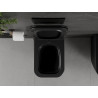Mexen Madox cuvette WC sans bride avec abattant à descente lente slim, duroplast, noir mat - 30154070