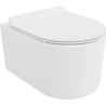 Mexen Sofia Rimless WC Bowl with Soft Close Slim Seat, Duroplast, White Gloss - 30540100
