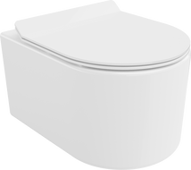Mexen Sofia WC školjka Rimless z počasi spuščajočim pokrovom slim, duroplast, bela sijaj - 30540100