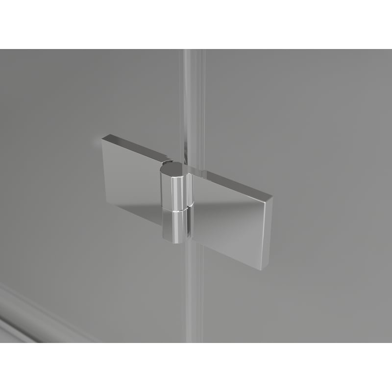 Mexen Lunar L Duo cabine de douche pivotante droite 105 x 70 cm, transparent, chrome - 834L-105P-070L-01-00