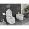 Mexen Sofia Rimless wc-pot met langzaam sluitende slim zitting, duroplast, glanzend wit - 30540300