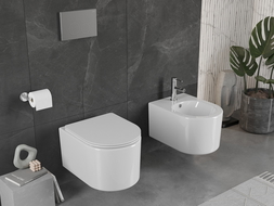 Mexen Sofia miska wc Rimless z deską wolnoopadającą slim, duroplast, biała połysk - 30540300