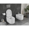Mexen Sofia cuvette WC Rimless avec abattant à descente progressive, duraplast, blanc brillant - 30540200