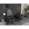 Mexen Sofia taza de inodoro sin reborde con tapa de cierre suave slim, duroplast, negro mate - 30540185