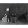 Mexen Sofia cuvette wc Rimless avec abattant slim à descente progressive, duroplast, noir mat - 30541085