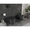 Mexen Sofia cuvette wc Rimless avec abattant slim à descente progressive, duroplast, noir mat - 30541085