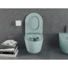 Mexen Lena cuvette WC sans bride avec abattant à descente assistée slim, duroplast, vert clair mat - 30224048