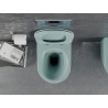 Mexen Lena cuvette WC sans bride avec abattant à descente assistée slim, duroplast, vert clair mat - 30224048