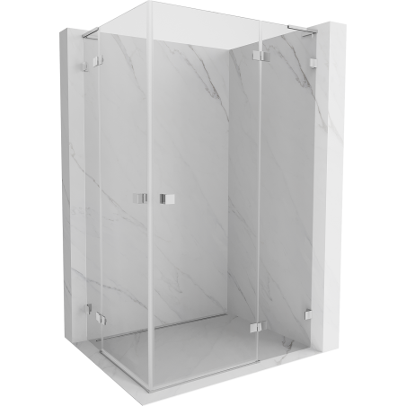 Mexen Lunar L Duo pöörduksed dušinurk, parempoolne 120 x 85 cm, läbipaistev, kroom - 834L-120P-085L-01-00