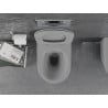 Mexen Lena cuvette WC Rimless avec abattant slim à descente progressive, duroplast, gris clair mat - 30224061