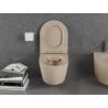 Mexen Lena WC-skål Rimless med slim mjukstängande sits, duroplast, cappuccino matt - 30224064