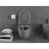 Mexen Lena WC-Schüssel Rimless mit Slim-Absenkautomatik, Duroplast, dunkelgrau matt - 30224071