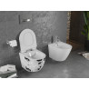 Mexen Lena Rimloze wc-pot met softclose slanke duroplast zitting, wit patroon - 30224099