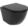 Mexen Lena inodoro miska sin reborde con asiento de caída suave slim, duroplast, negro mate - 30221085
