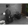 Mexen Lena Wand WC Rimless mit Absenkautomatik slim, Duroplast, Schwarz Matt - 30221085