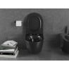 Mexen Lena WC školjka Rimless s daske koja se polako spušta slim, duroplast, crna mat - 30221085
