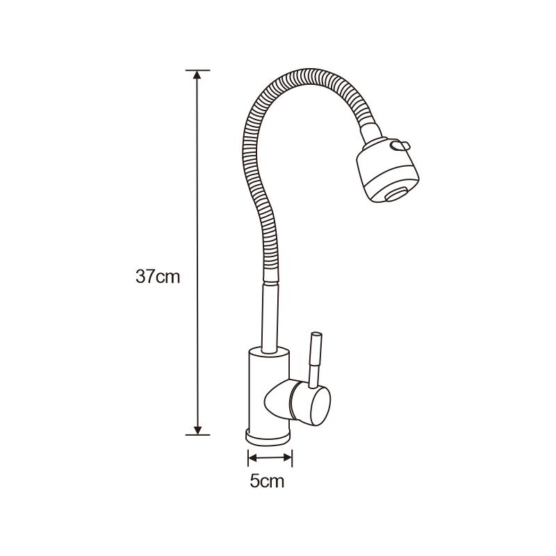 Mexen Maya Kitchen Tap, Chrome - 672400-00
