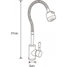 Mexen Maya kitchen faucet, chrome - 672400-00