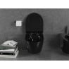 Mexen Lena cuvette WC Rimless avec abattant à descente lente slim, duroplast, noir brillant - 30224070