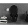 Mexen Lena inodoro sin borde con asiento de cierre suave slim, duroplast, negro brillante - 30224070