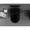 Mexen Lena cuvette WC sans bride avec abattant à descente amortie slim, duroplast, noir brillant - 30224070