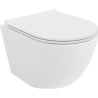 Mexen Lena Rimless WC Bowl with Soft-Close Slim Seat, Duroplast, Glossy White - 30220500
