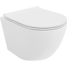 Mexen Lena Rimloze wc-pot met langzaam sluitende slanke wc-bril, duroplast, witte glans - 30220500
