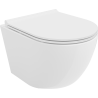 Mexen Lena WC-Schüssel Rimless mit Absenkautomatik Slim, Duroplast, glänzend weiß - 30220500