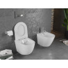 Mexen Lena wc-pot Rimless met slanke, softclose zitting, duroplast, witte glans - 30220400