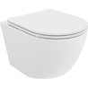 Mexen Lena WC-skål Rimless med mjukstängande slim-sits, duroplast, vit glans - 30220300